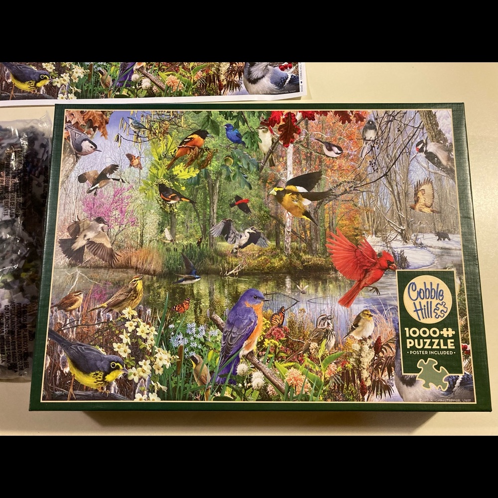 Cobble Hill 1000 Piece Puzzle Birds of the Season